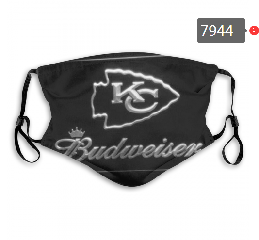 NFL 2020 Kansas City Chiefs10 Dust mask with filter->nfl dust mask->Sports Accessory